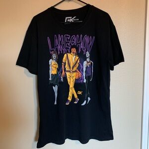 Michael Jackson Thriller Lakers Men Shirt Large Cotton Polyester. Good Condition